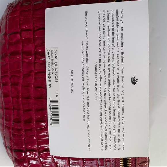 COPY - Brahmin Belt bag Fuschia La Scala Pink Croc - Picture 15 of 15